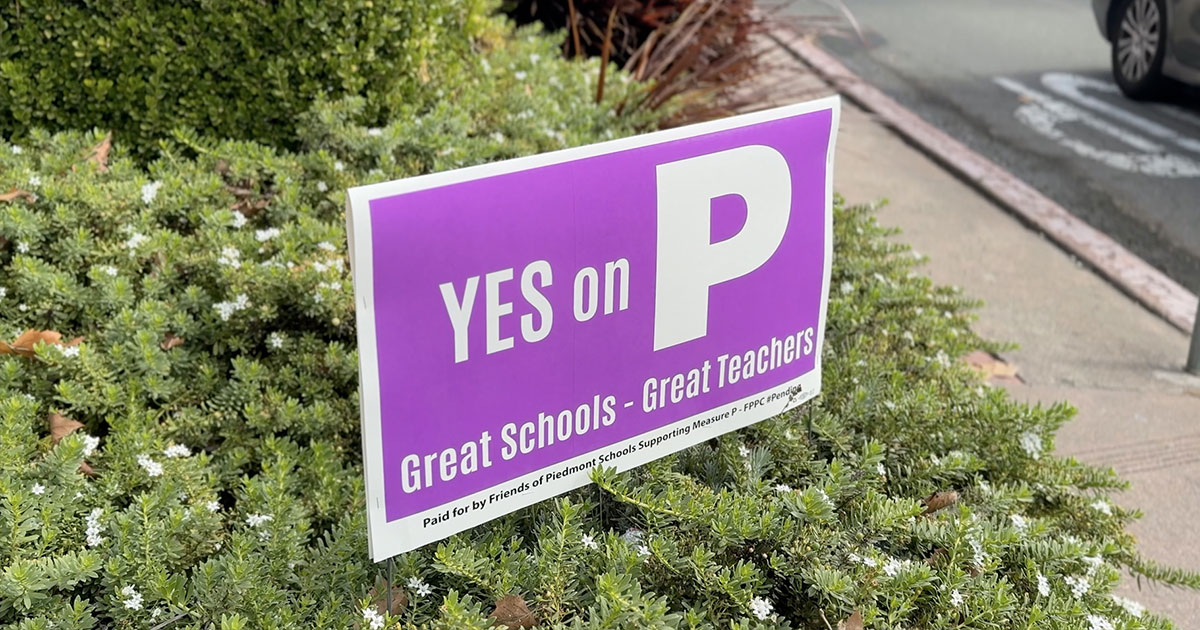 Piedmont Schools Measure P